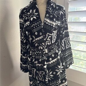 PINK fleece short robe